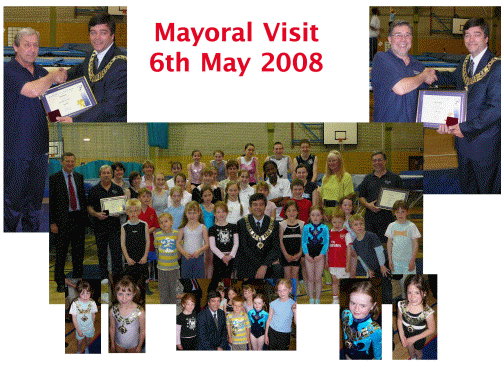 Collage of pictures from Mayoral visit