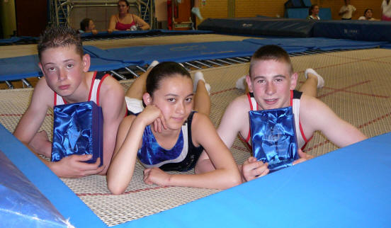 Stephen Page (with trophy), Natasha Holme & Scott Gregory (with trophy)